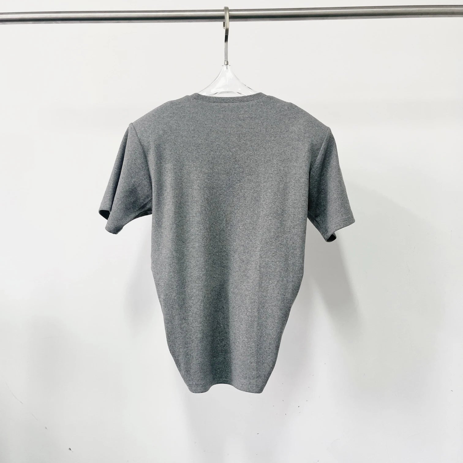 Y2K knotted twist knitted threaded round neck Top women fashionable and versatile navel padded shoulder short-sleeved T-shirt
